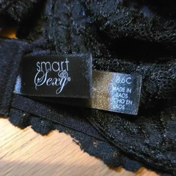 Smart & Sexy Black Lace Bra 36C - Picture 2 of 2